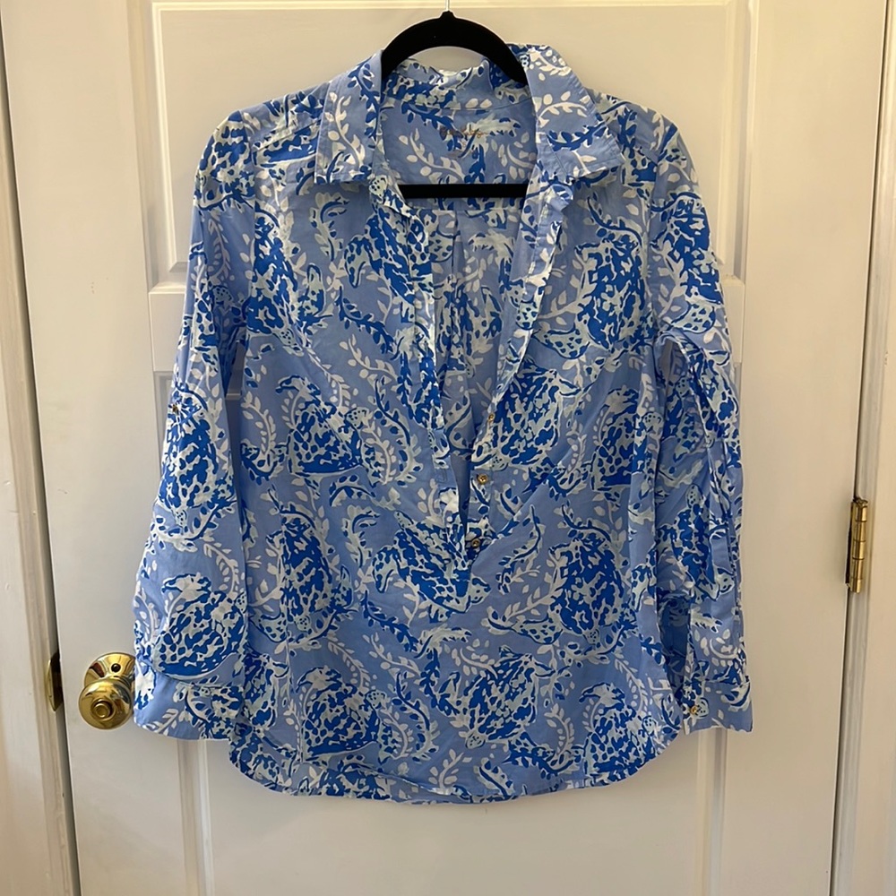 Lilly Pulitzer button down shirt